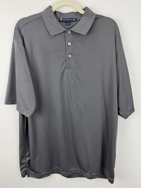 Chase Edward Golf Men’s XL Gray Performance Polo Shirt Golfcore